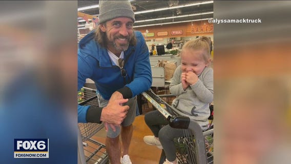 Aaron Rodgers encounter with young girl at grocery store