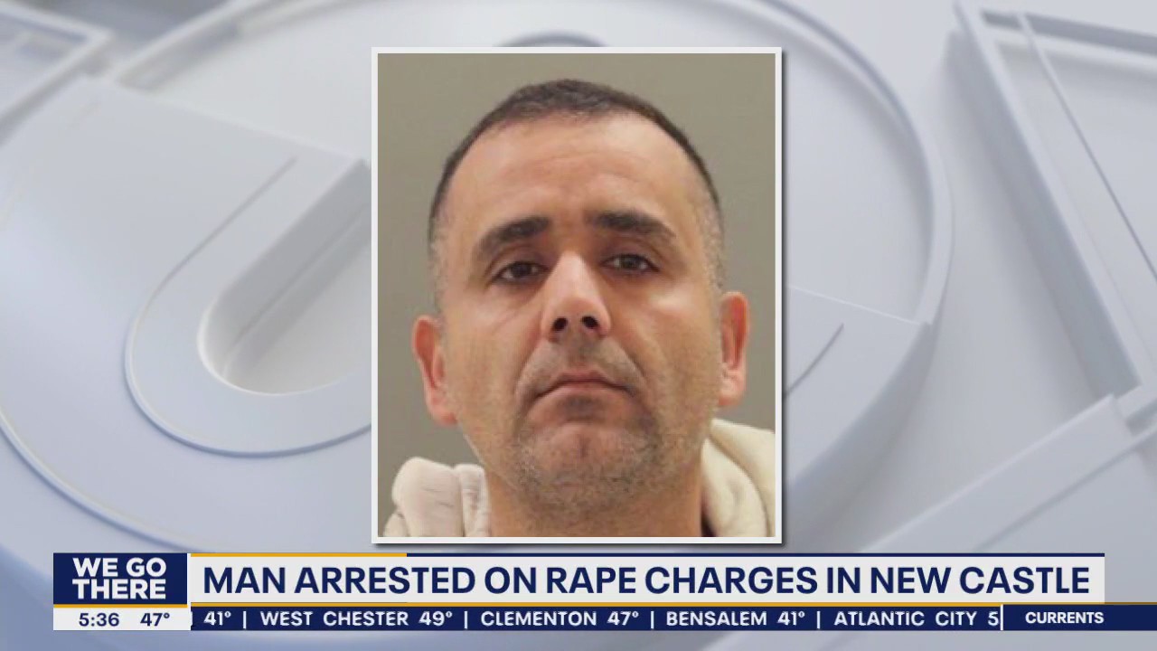 Man arrested on rape charged in New Castle County: officials