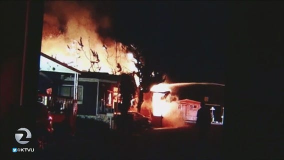 Livermore police shoot and kill armed suspect whose home lit up in flames