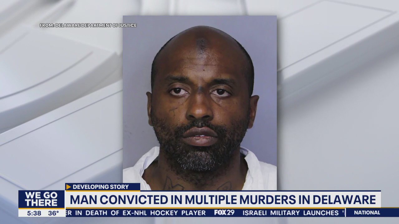 Suspected serial killer faces life in prison after being convicted of 2 murders in Delaware