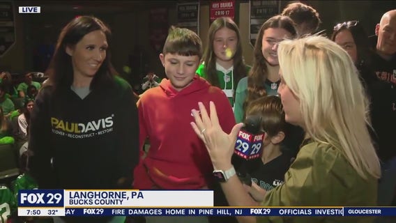 Neshaminy High School student with cancer gets a huge Chiefs-Eagles surprise!