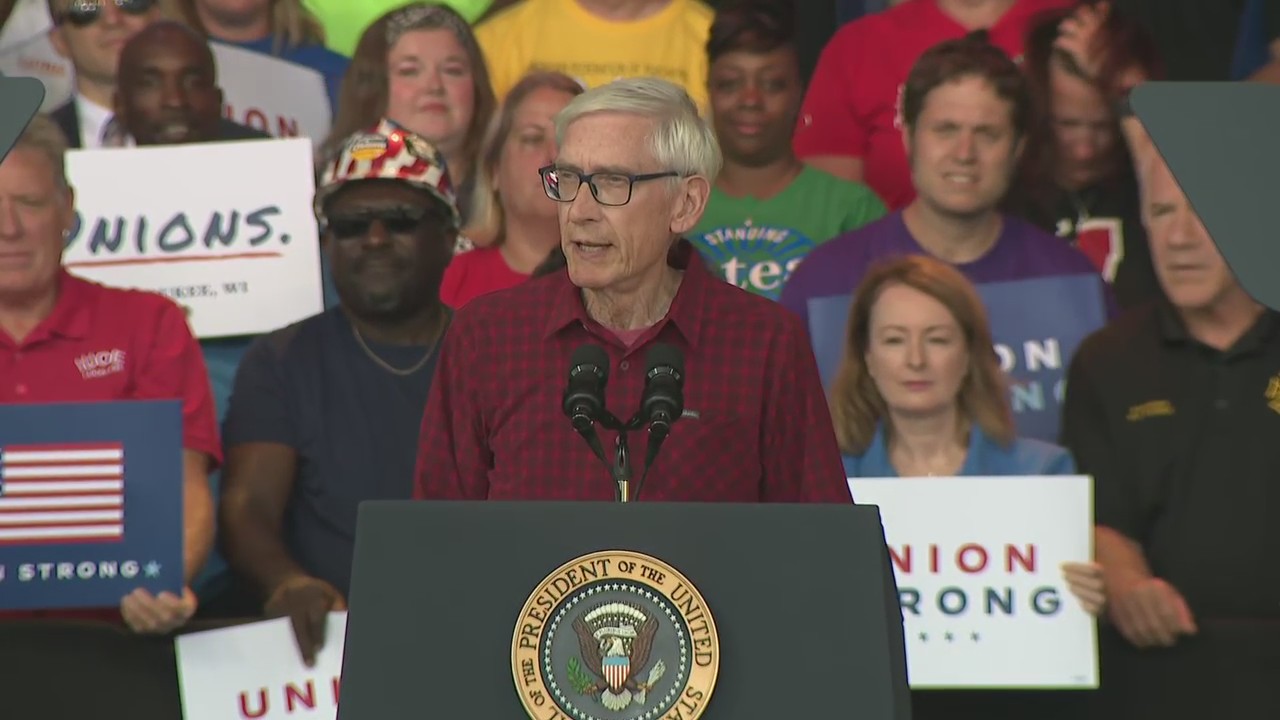 Wisconsin Gov. Tony Evers speaks at Laborfest in Milwaukee