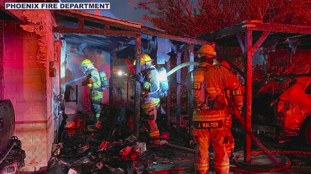 Car fire spreads to Phoenix home | FOX 10 Phoenix