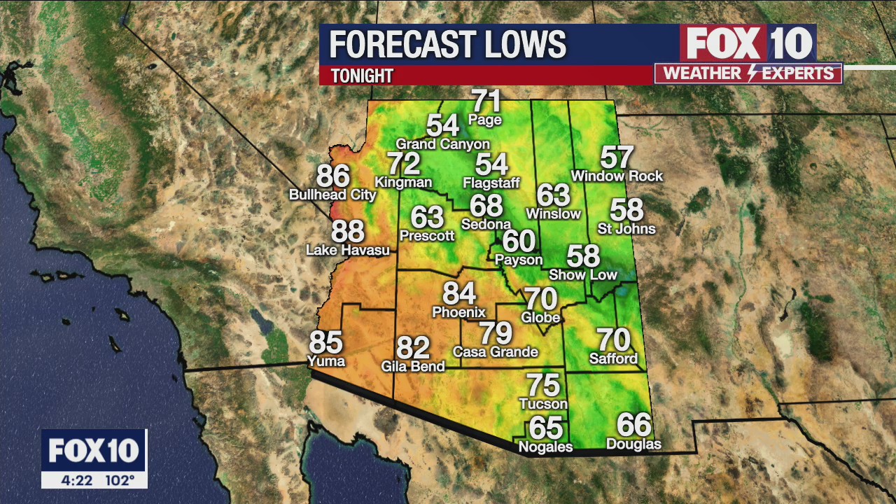 4 p.m. Weather Forecast - 8/16/22