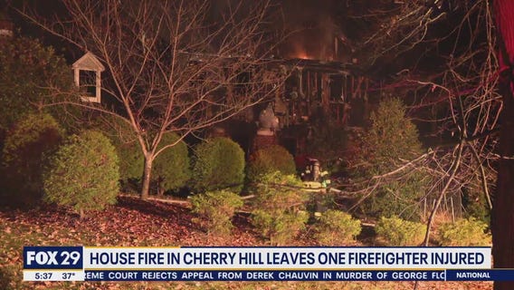 House fire in Cherry Hill leave firefighter injured