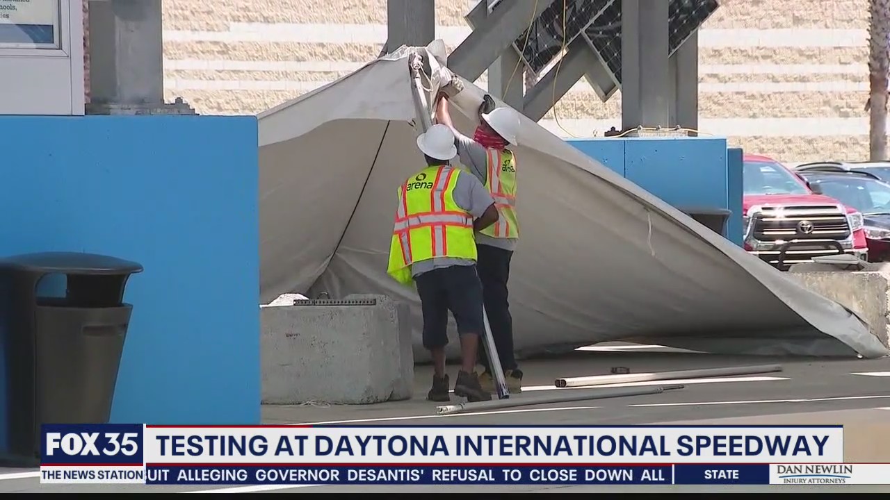 COVID-19 drive-through test site opening in Daytona Beach