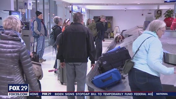 Philly International Airport busy with holiday travelers
