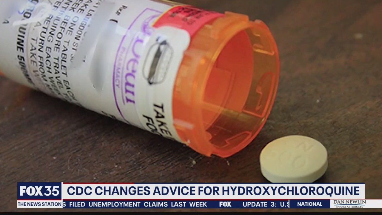 CDC changes advice for hydroxychloroquine