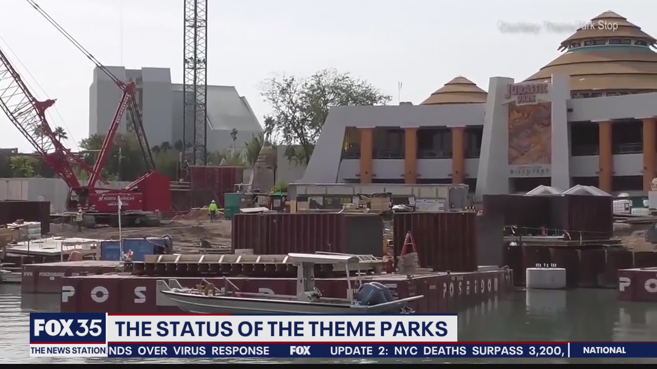Status of Orlando theme parks during COVID-19 lockdown