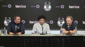 Bucks introduce 2022 first round NBA draft pick