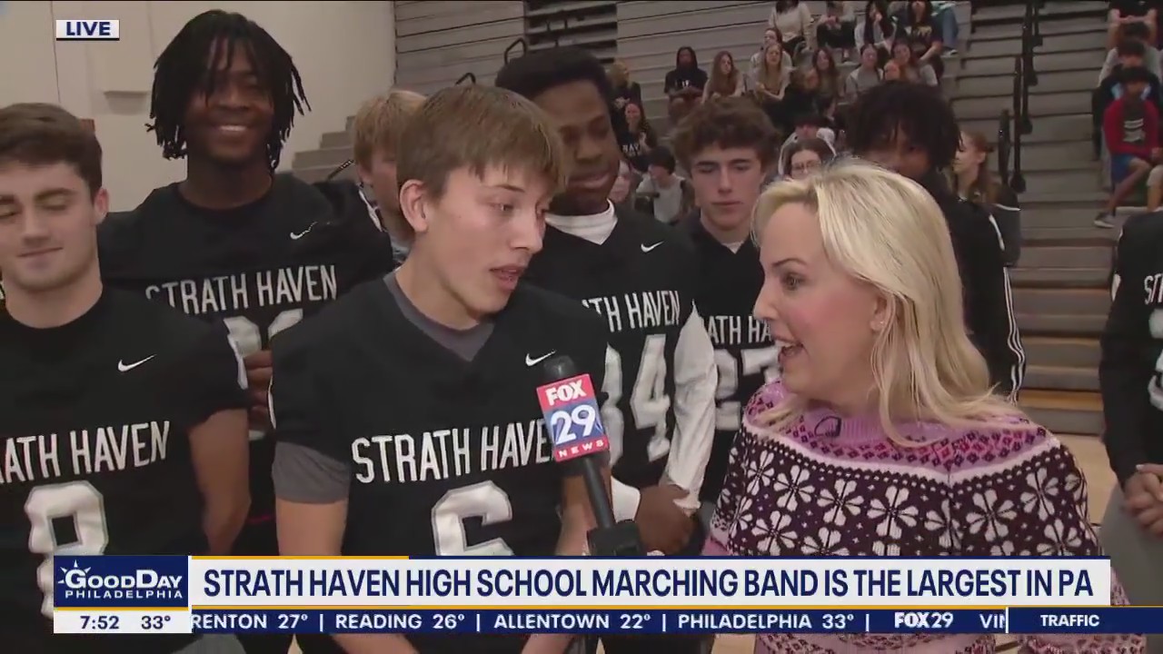 Strath Haven High School holds pep rally ahead of state semi-final game
