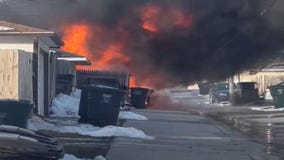 Greenfield garage fire near 48th and Armour
