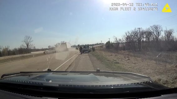 Secondary crash scene in Fond du Lac County