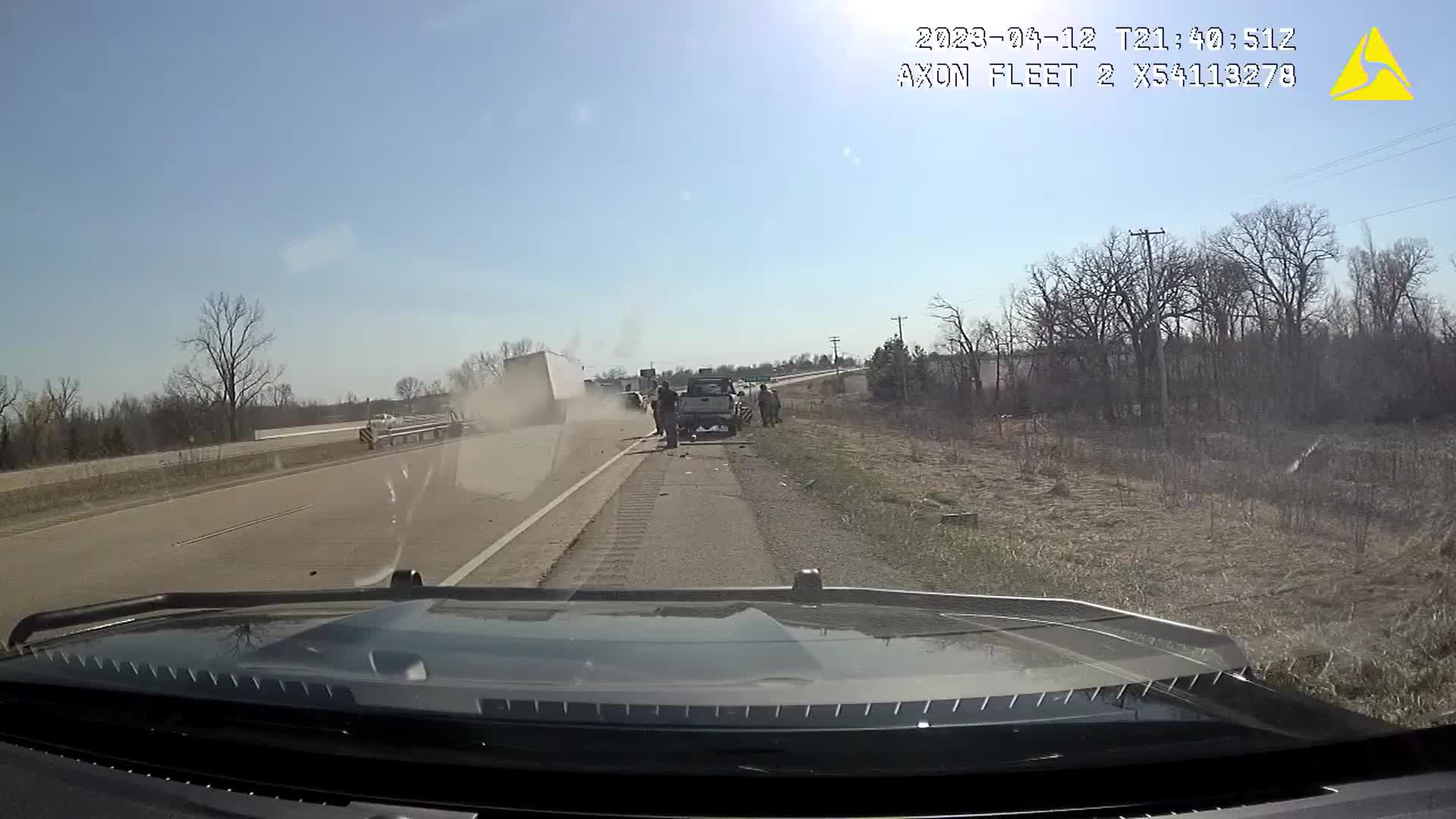 Secondary crash scene in Fond du Lac County