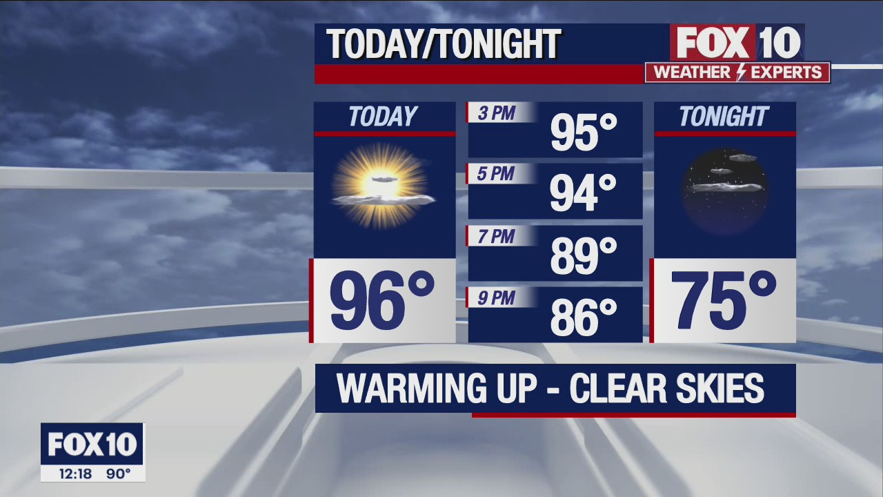 Noon Weather Forecast - 9/14/22 | FOX 10 Phoenix