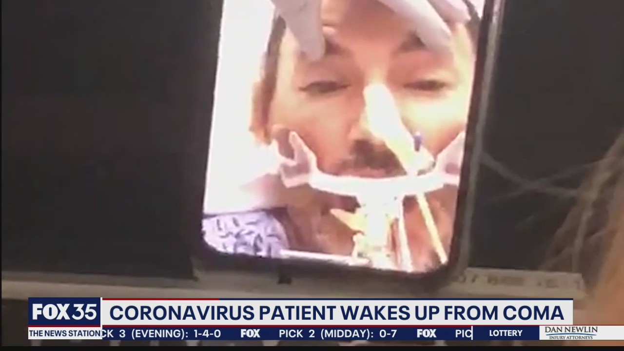 Coronavirus patient wakes from coma