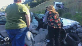 Sonoma nurse miraculously survives car being ripped in half in Hwy 101 accident