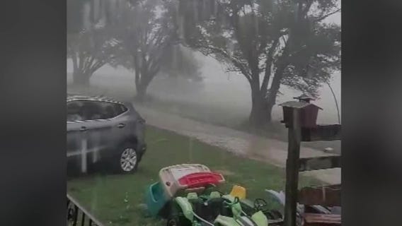 Heavy rain, gusting winds pound Union Grove