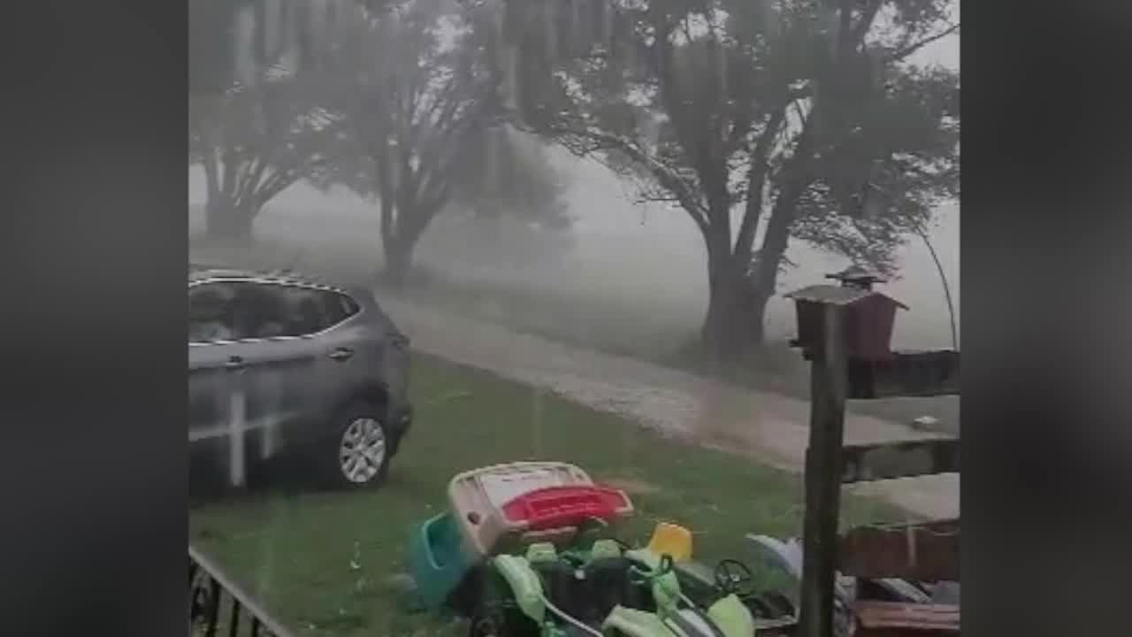 Heavy rain, gusting winds pound Union Grove