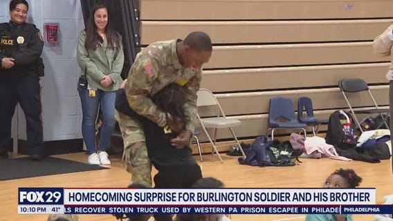 Beautiful homecoming for South Jersey soldier and his brother
