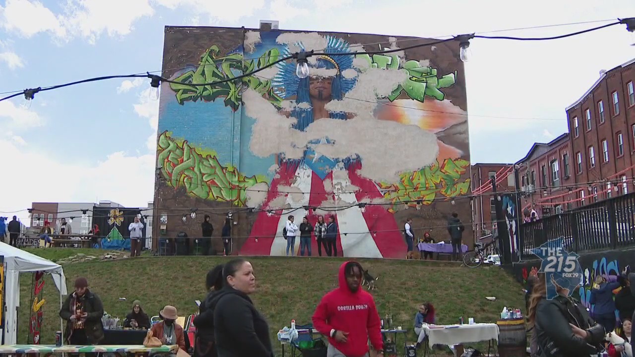 Sunflower Philly: The community park's newest mural is dedicated to women street artists