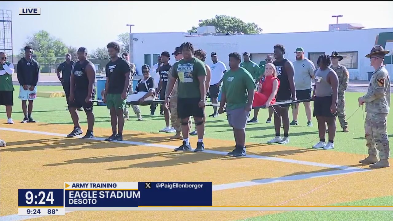 DeSoto HS football gets lesson from Fort Hood soldiers