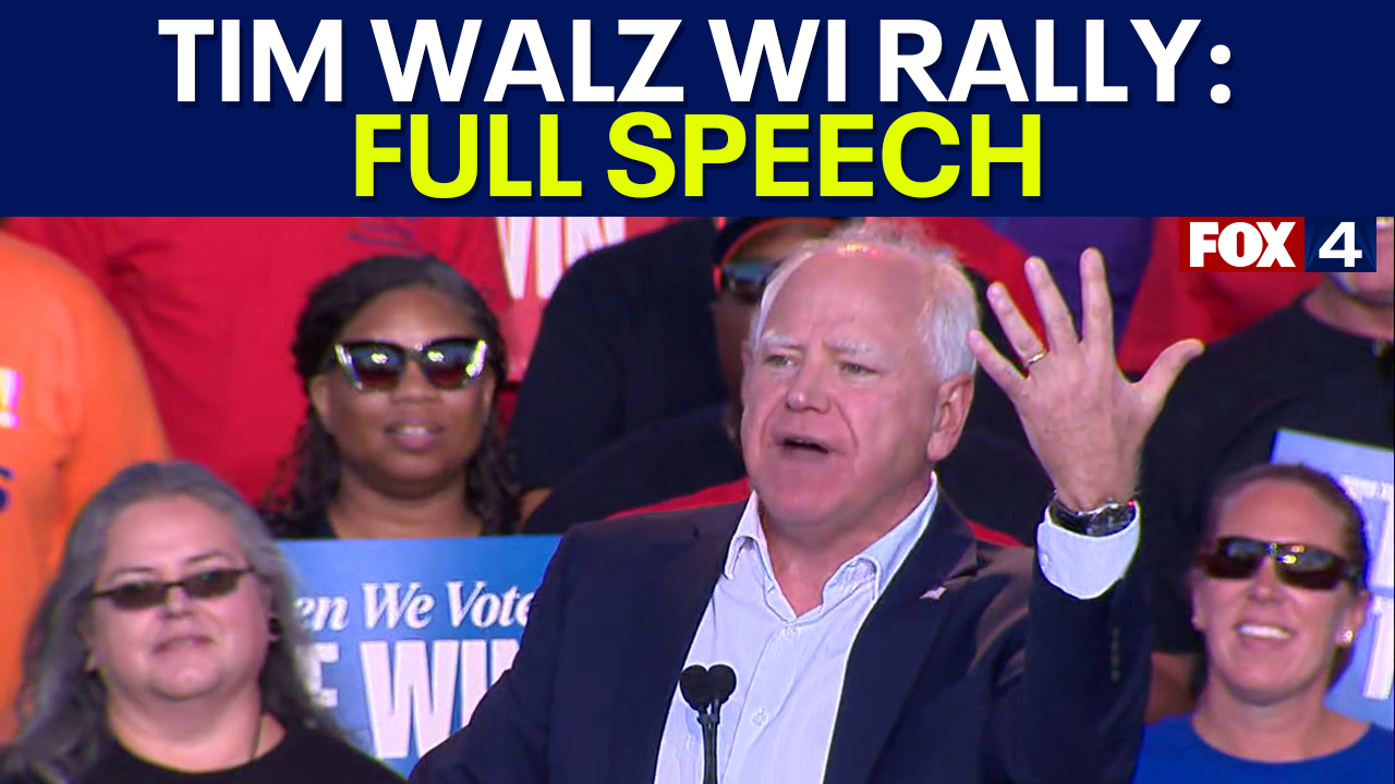 Tim Walz rally in WI: FULL SPEECH