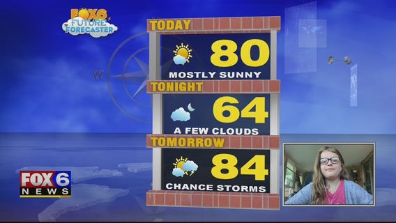 Future Forecaster Emma helps with the weather forecast