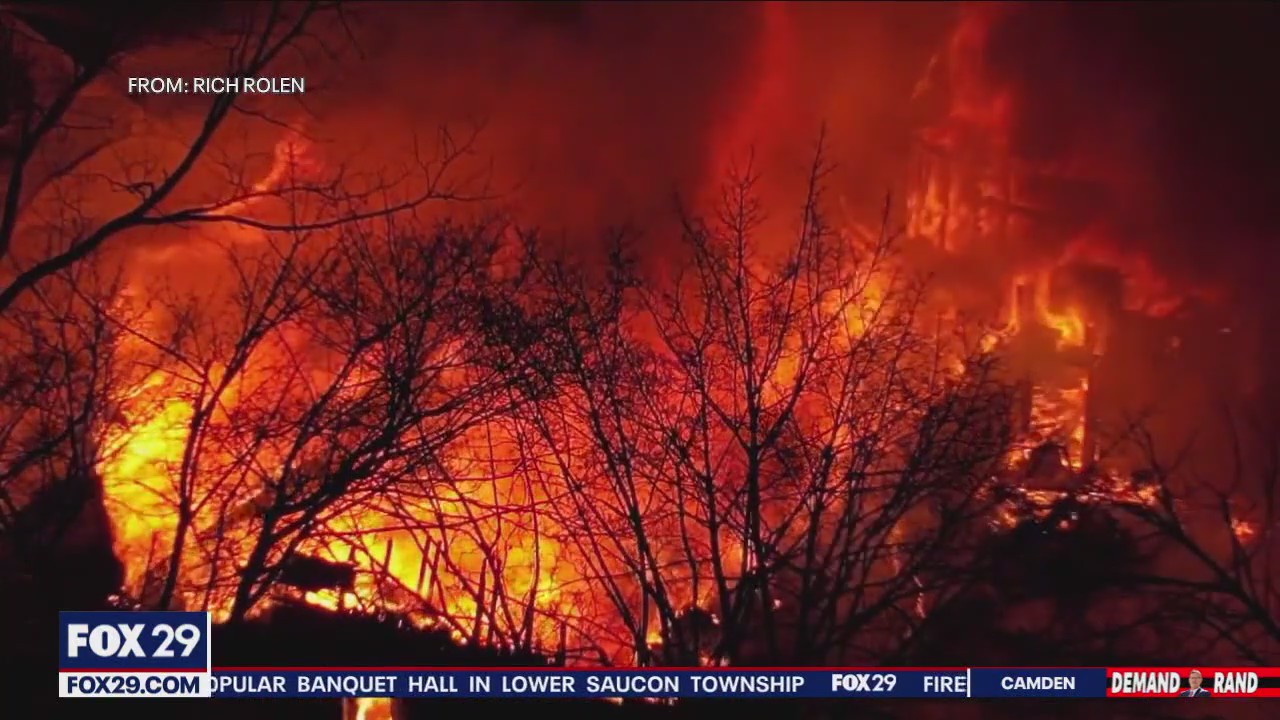 Massive fire damages popular banquet hall in Lower Saucon Township
