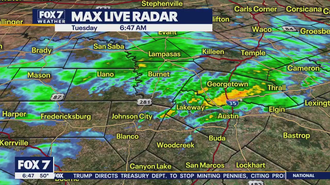 Austin weather: Rainy day ahead