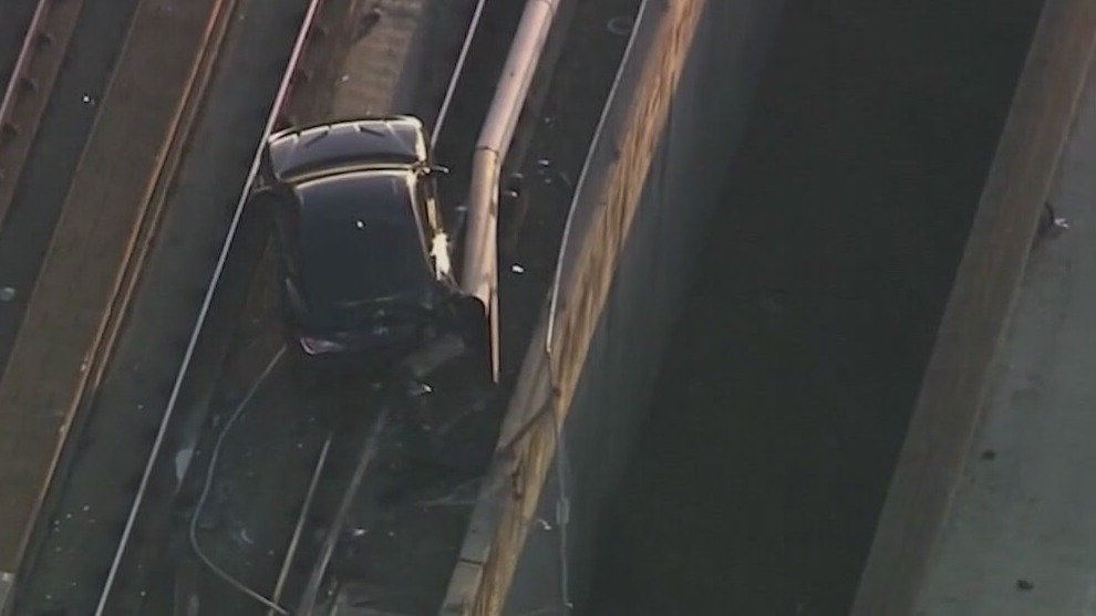 Car lands on BART tracks: Driver recalls bizarre crash