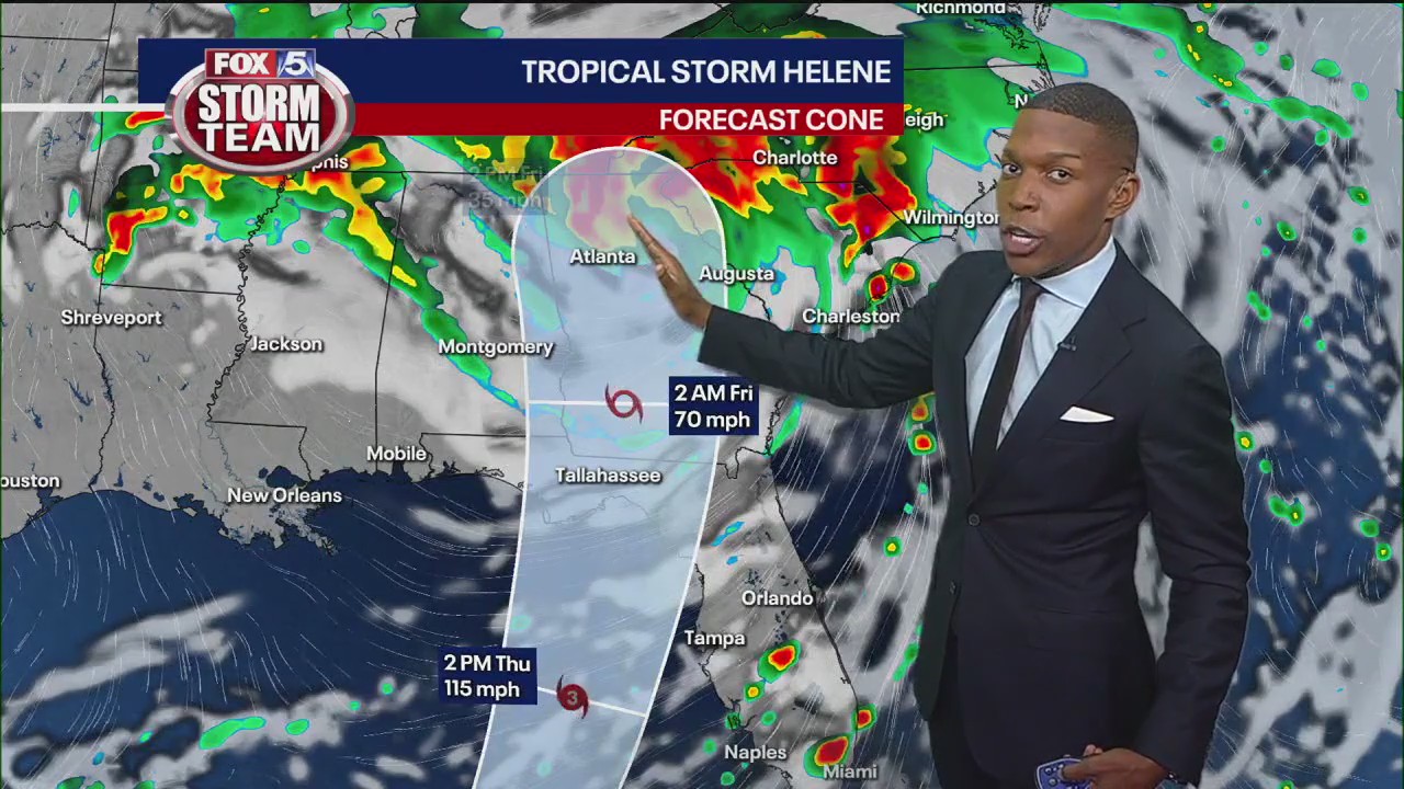 Tropical Storm Helene updated path | FOX 5 Atlanta