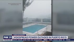 Hurricane Ernesto pounds Puerto Rico as it churns close to Bermuda