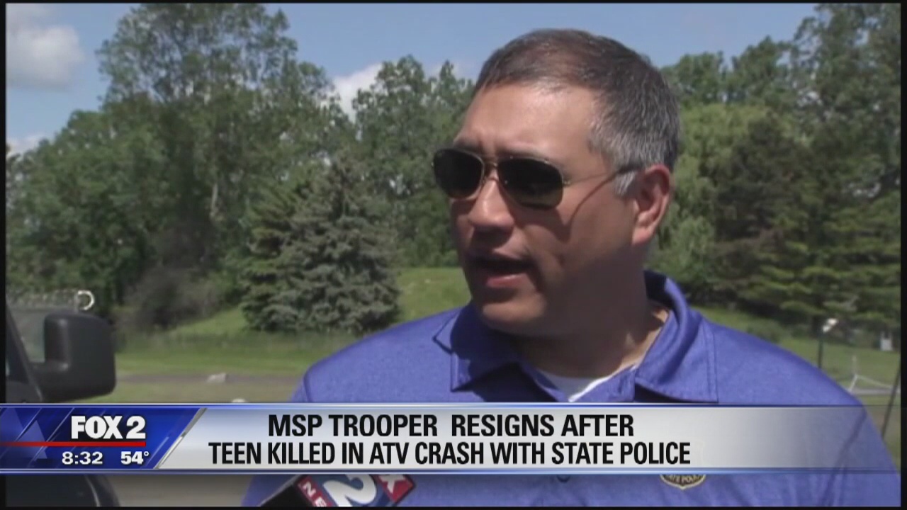 Trooper who fired Taser before teen's fatal ATV crash has resigned