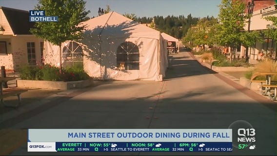 Main Street outdoor dining in Bothell