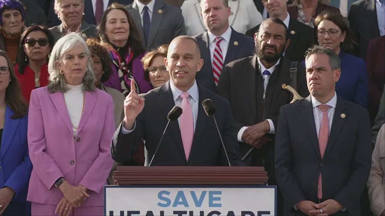 House Democrat leaders speak on proposed healthcare cuts amid shutdown