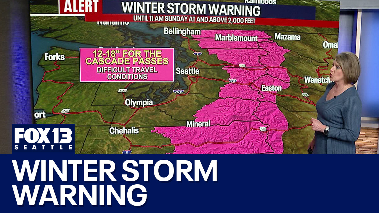 Winter storm warning for the passes
