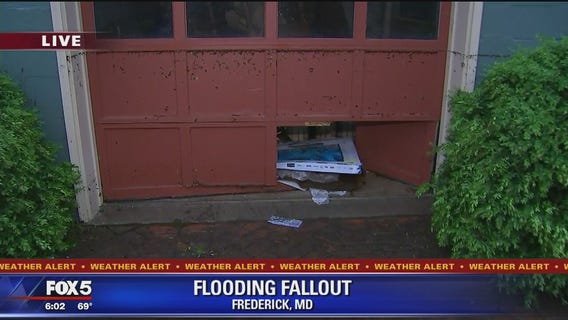 Flooding causes damage throughout Frederick