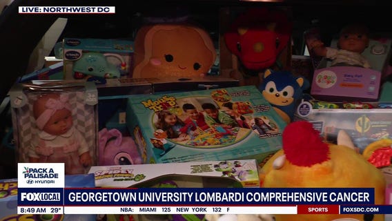 Toys donated to kids at Georgetown University Lombardi Comprehensive Cancer Center