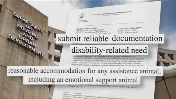 'Bogus' emotional support animal letters; Wisconsin investigates psychologist