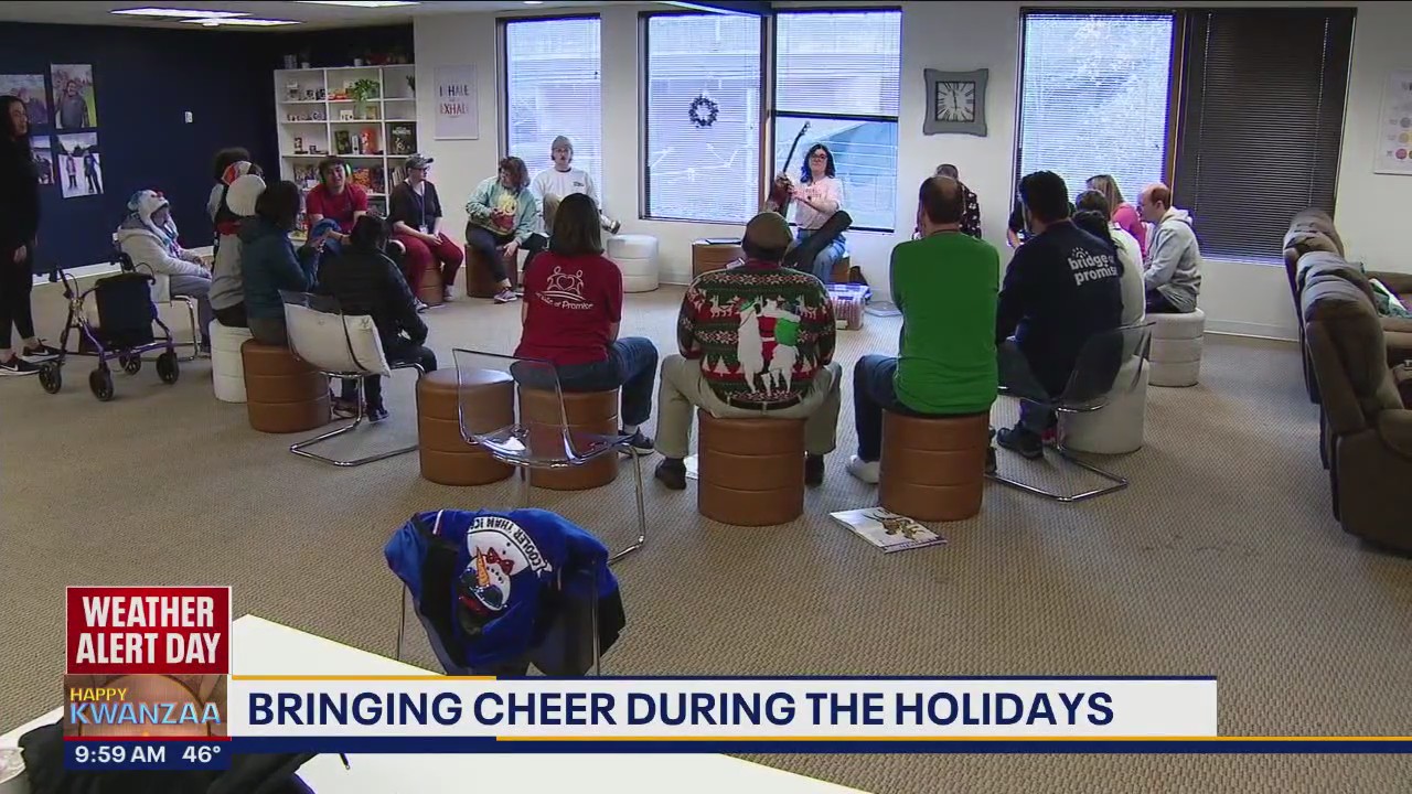 Group spreads cheer during the holidays
