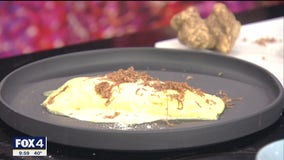 Duck egg omelette with shaved white truffle recipe