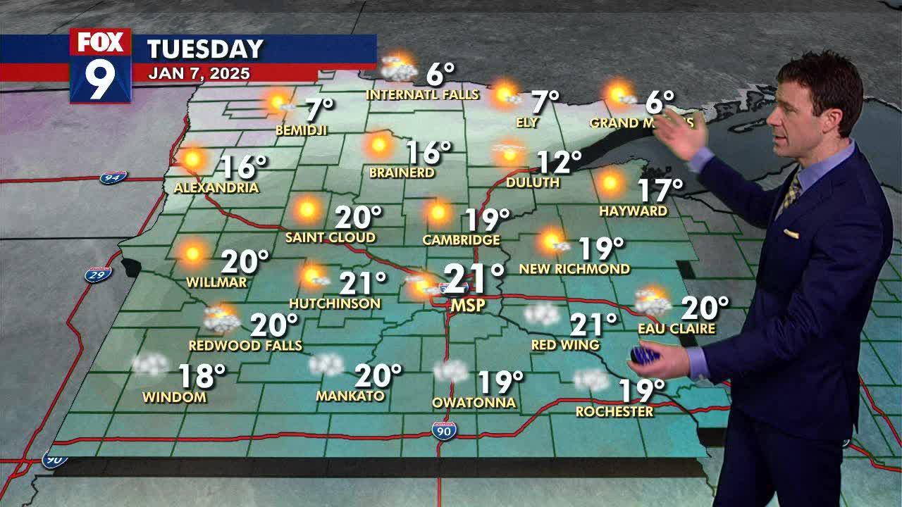 MN weather: Seasonable and fairly bright Tuesday | FOX 9 Minneapolis-St ...