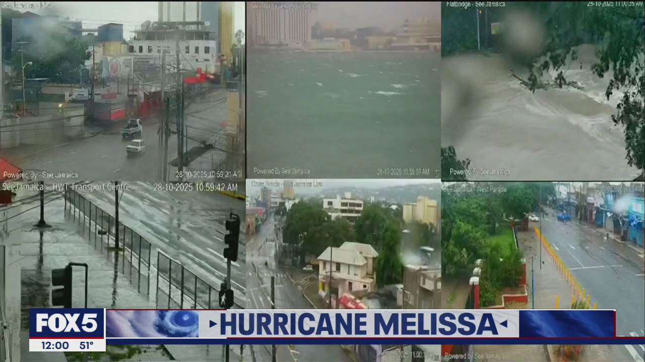 Hurricane Melissa makes landfall in Jamaica