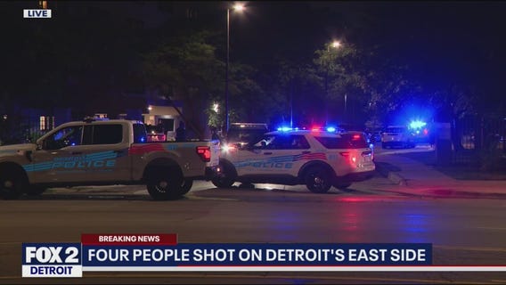 Four people shot on Detroit's east side