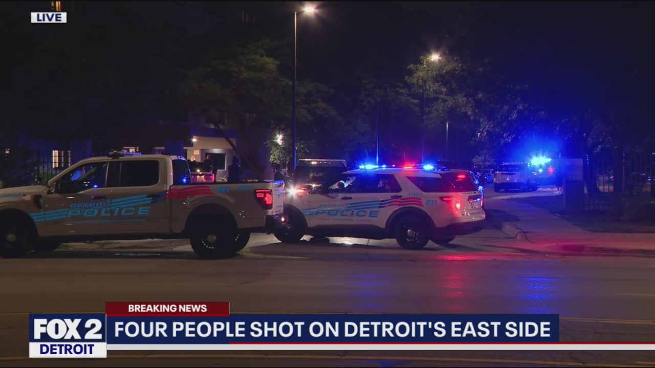 Four people shot on Detroit's east side