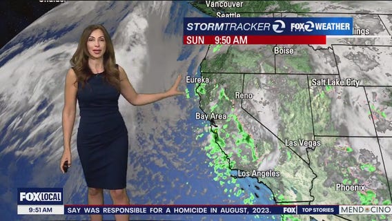 Slight chance of showers on Sunday