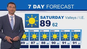 Weather forecast for Saturday, July 19