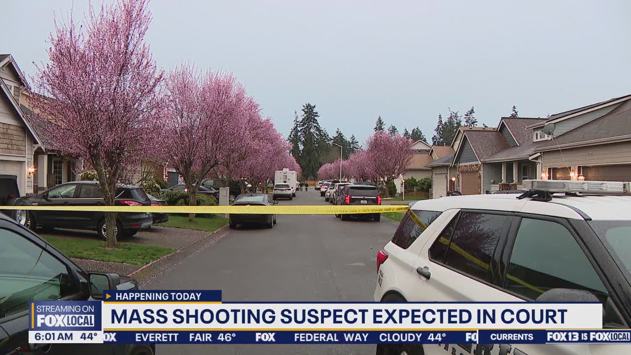 Spanaway mass shooting suspect expected in court | FOX 13 Seattle