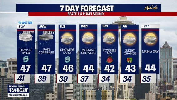 Seattle weather: wet winter solstice
